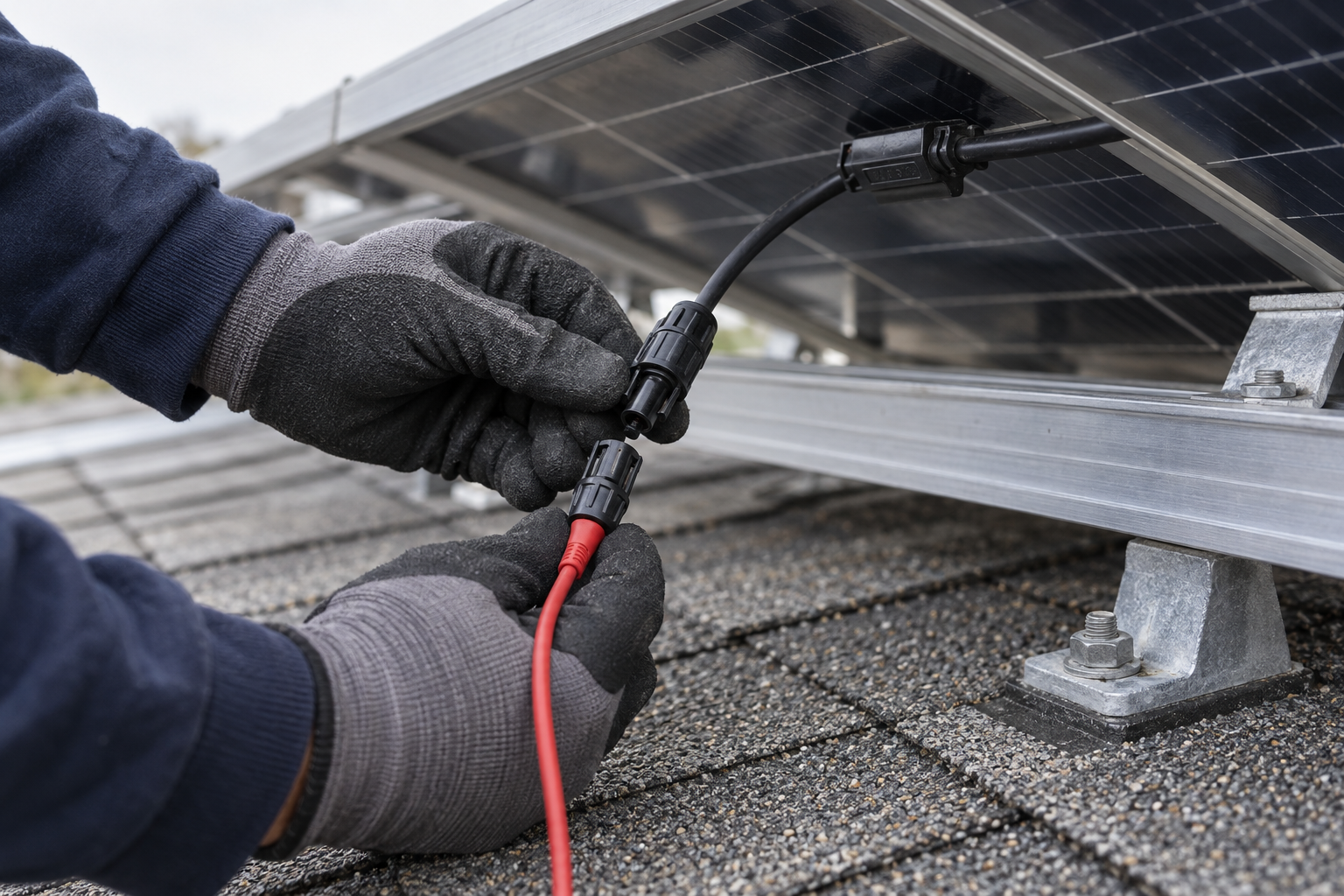 IV-curve testing on solar panels